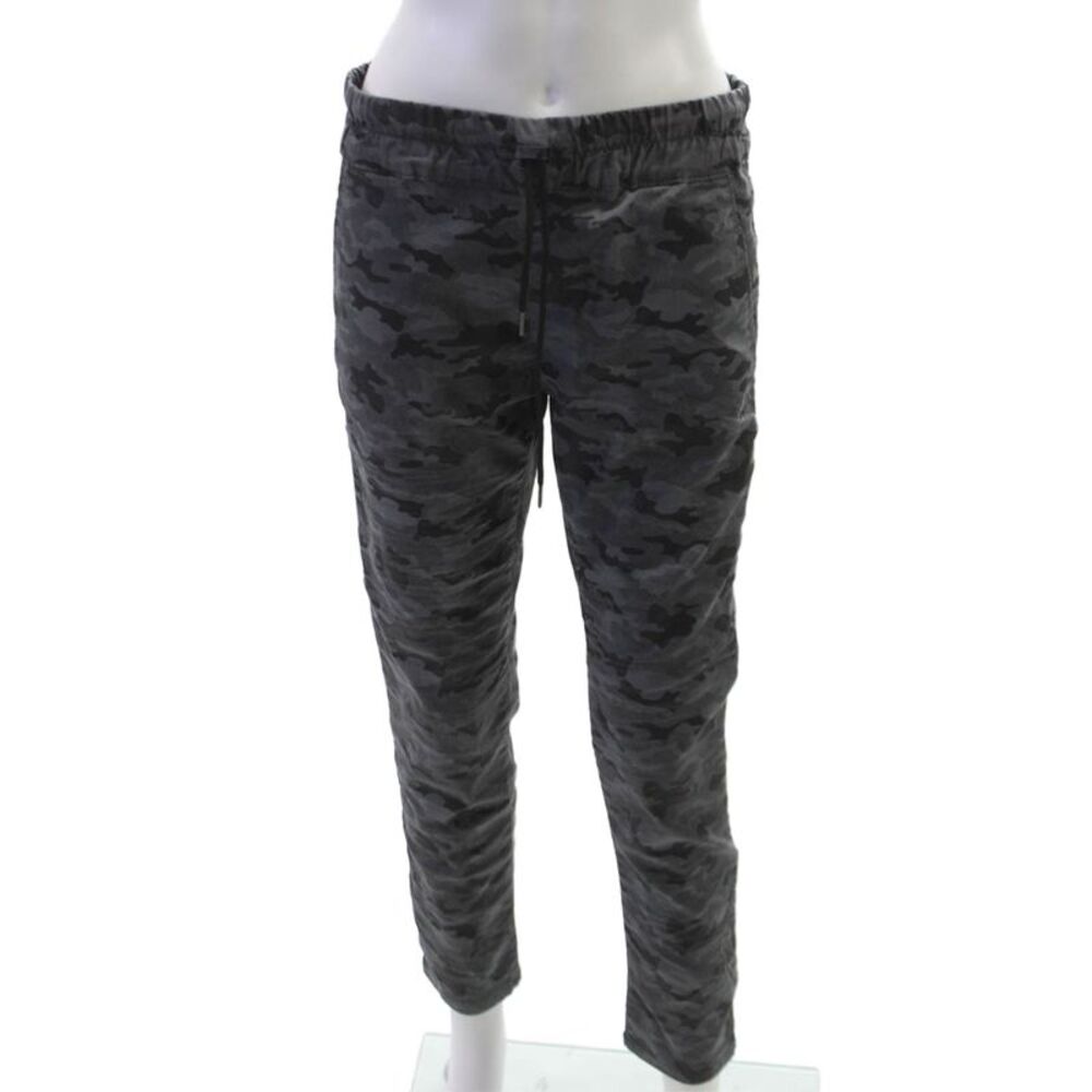 Flog Men Jogger Pants Gray Camo Drawstring 98% Cotton Size 30